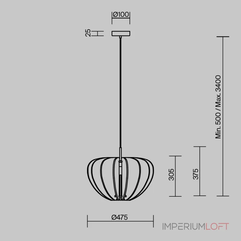 Подвесной светильник Maytoni Cambio MOD398PL-01S