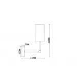 Настенный светильник Freya Modern FR5184WL-01BS