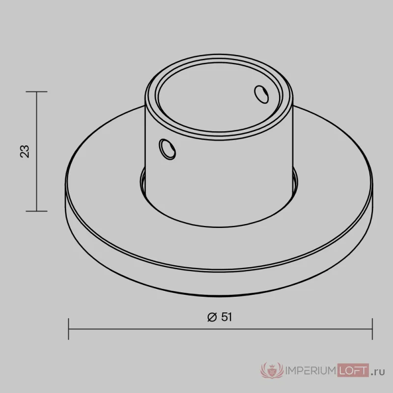 Основание напольное для круглого шинопровода Levity Maytoni LEVITY TRA184BC-R-11B от ImperiumLoft