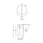 Настенный светильник Maytoni Modern MOD180WL-L4B3K от ImperiumLoft