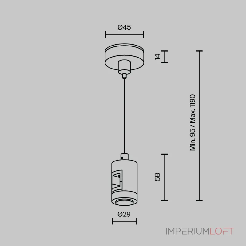 Подвес тросовый Hang одинарный Flarity черный Maytoni FLARITY TRA157SW-S1-B от ImperiumLoft Подвес тросовый Hang одинарный Flarity черный Maytoni FLARITY TRA157SW-S1-B от ImperiumLoft