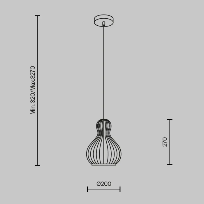 Подвесной светильник Maytoni Modern MOD192PL-01W от ImperiumLoft