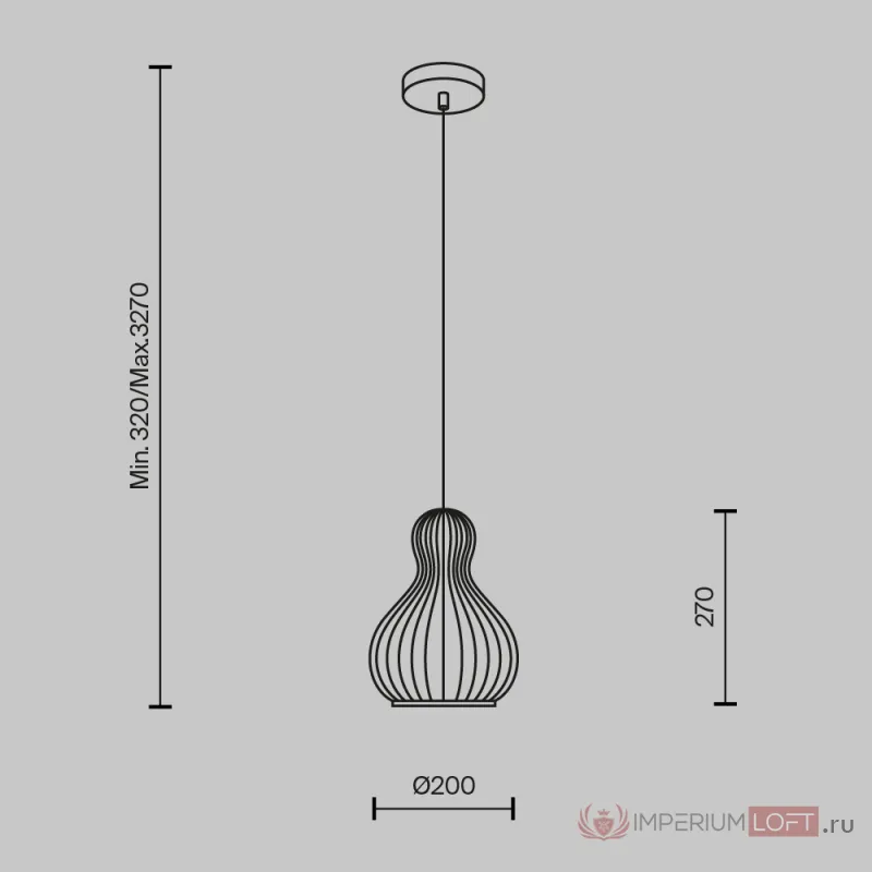 Подвесной светильник Maytoni Modern MOD192PL-01W от ImperiumLoft