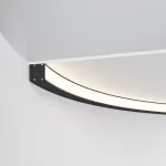 Радиусный профиль 35x35 ?1500мм внутренний 1/4 круга черный Maytoni ALM-3535R-B-IN-90°-1.5M