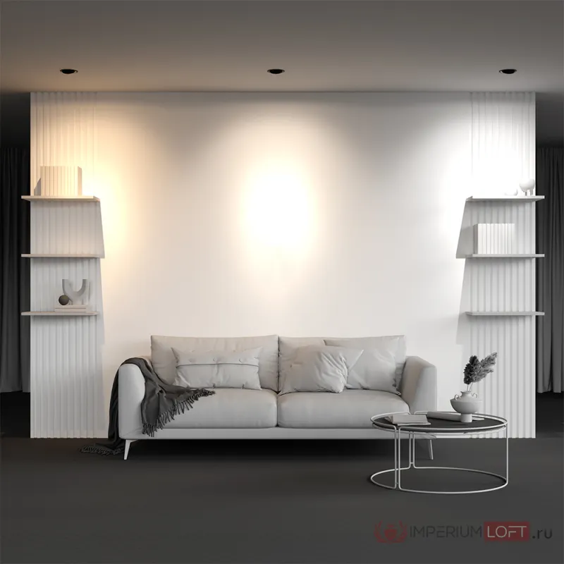 Встраиваемый светильник Maytoni Downlight DL060-9W3-4-6K-B от ImperiumLoft