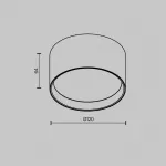 Потолочный светильник Maytoni Ceiling C091CL-12W3K-BS от ImperiumLoft