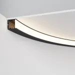 Радиусный профиль 35x35 ?1500мм внутренний 1/4 круга черный Maytoni ALM-3535R-B-IN-90°-1.5M от ImperiumLoft