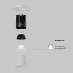 Встраиваемый светильник Dip Hight+ 3000K 15Вт 50° Maytoni DL122-15W-3K-TRS-W