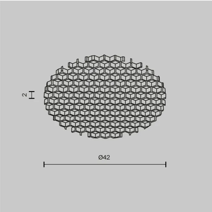 Антибликовый фильтр для светильников 15Вт Maytoni Dip HoneyComb001-D41.5 от ImperiumLoft