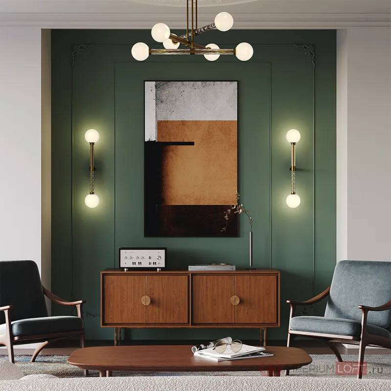Настенный светильник (бра) Maytoni Teatro MOD287WL-02BS от ImperiumLoft