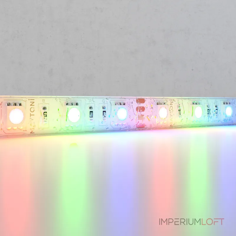 Светодиодная лента 12В 5050 14,4Вт/м (RGB) 5м IP65 Maytoni 10135