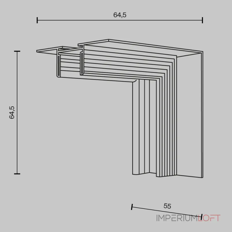 Коннектор угловой внутренний, встраиваемый Basity, черный Maytoni BASITY TRA172ICL-12B Коннектор угловой внутренний, встраиваемый Basity, черный Maytoni BASITY TRA172ICL-12B