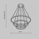 Подвесная люстра Maytoni Modern MOD058PL-L100WK