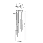 Подвесной светильник Light stick MOD236PL-L54BS3K