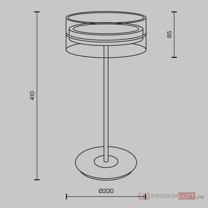 Настольный светильник Maytoni Modern MOD348TL-L14BBS3K от ImperiumLoft
