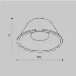 Линза 55mm 24° для Focus Led 20Вт Maytoni TRINITY LensD60-24