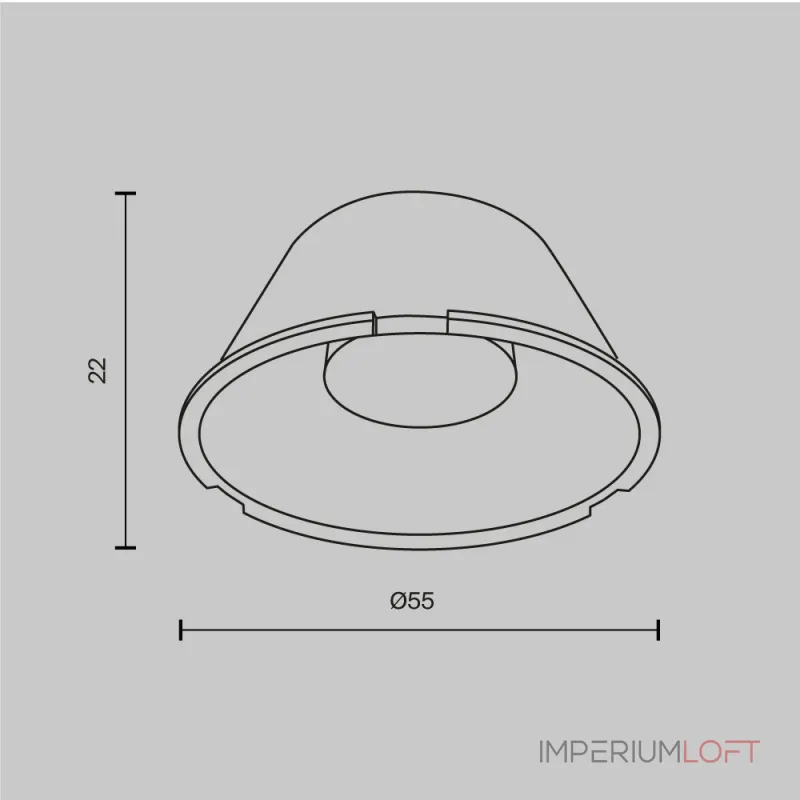 Линза 55mm 24° для Focus Led 20Вт Maytoni TRINITY LensD60-24