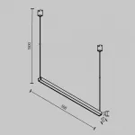 Трековый подвесной светильник Maytoni ELASITY TR170-1-26W3K-B