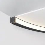 Радиусный профиль 35x35 ?1500мм внутренний 1/4 круга черный Maytoni ALM-3535R-B-IN-90°-1.5M