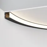 Радиусный профиль 35x35 ?1500мм внутренний 1/4 круга черный Maytoni ALM-3535R-B-IN-90°-1.5M