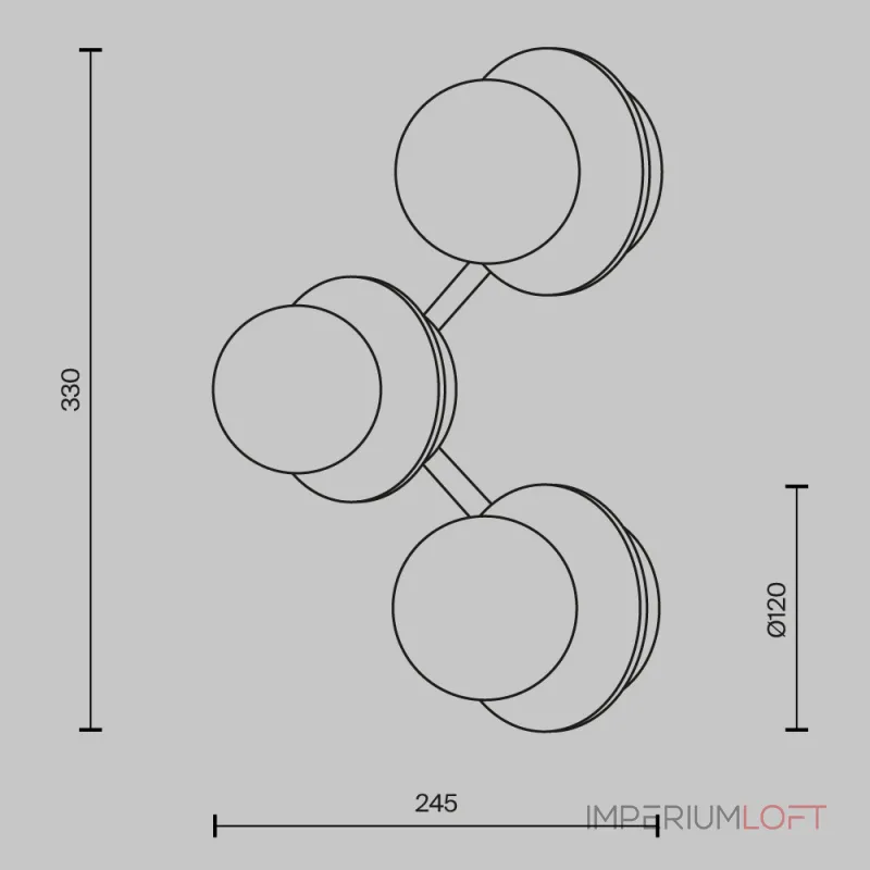 Настенный светильник Maytoni Modern MOD331WL-L6BS3K от ImperiumLoft Настенный светильник Maytoni Modern MOD331WL-L6BS3K от ImperiumLoft