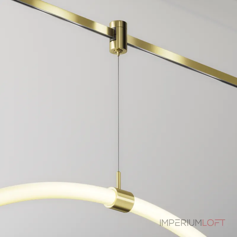 Коннектор с тросовым подвесом Tau в шинопровод Flarity латунь Maytoni TRA154SW-1BS