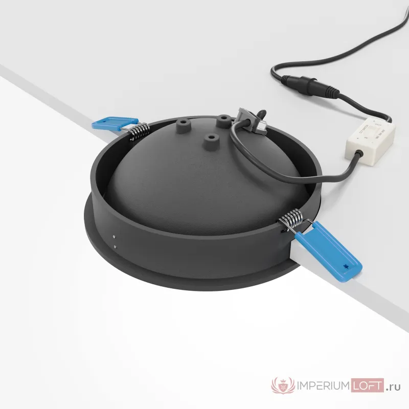 Встраиваемый светильник Maytoni Downlight DL060-9W3-4-6K-B от ImperiumLoft