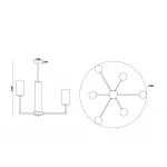 Люстра Freya Modern FR5184PL-06BS от ImperiumLoft