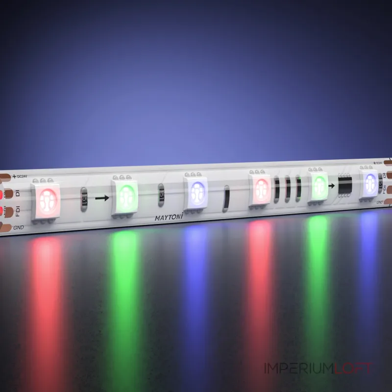 Светодиодная лента 24В 5050 14,4Вт/м RGB 5м IP 65 Maytoni Ultra 201247 Светодиодная лента 24В 5050 14,4Вт/м RGB 5м IP 65 Maytoni Ultra 201247