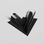 Угол-соединитель 45° Exility встраиваемый под ГКЛ 12,5мм, черный от ImperiumLoft