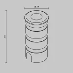 Уличный встраиваемый светильник Maytoni Gleam O515DL-L1S3K