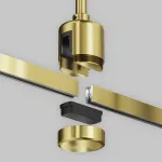 Крепление потолочное Long 700мм с прямым коннектором питания Flarity латунь Maytoni FLARITY TRA159C-IPC1-BS от ImperiumLoft
