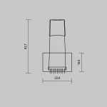 Комплект креплений (для профиля 50×35) 4 шт., ALM-5035T-MT Maytoni 642036 от ImperiumLoft