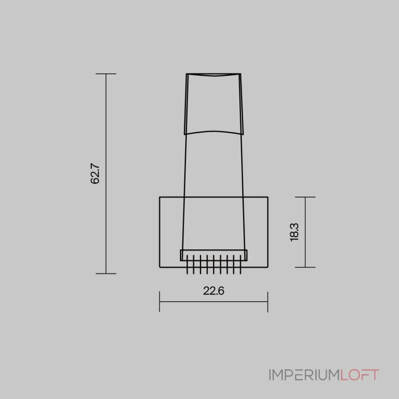 Комплект креплений (для профиля 50×35) 4 шт., ALM-5035T-MT Maytoni 642036