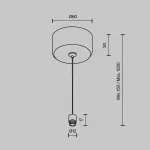 Тросовый подвес 1000мм с потолочной чашей для системы Shelf Maytoni Shelf CA029SW-L1000-B от ImperiumLoft Тросовый подвес 1000мм с потолочной чашей для системы Shelf Maytoni Shelf CA029SW-L1000-B от ImperiumLoft