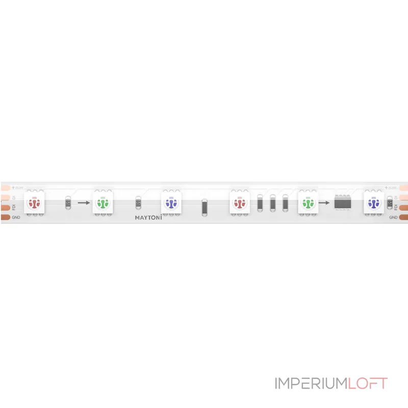 Светодиодная лента 24В 5050 14,4Вт/м RGB 5м IP 68 Maytoni Ultra 201249 Светодиодная лента 24В 5050 14,4Вт/м RGB 5м IP 68 Maytoni Ultra 201249