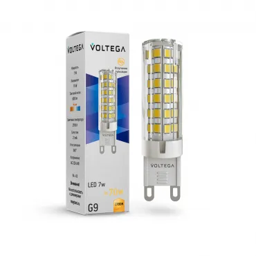 Светодиодная лампа Voltega Simple Capsule 7W 2700K G9