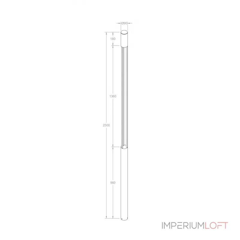 Садово-парковый светильник Mill O427FL-L30GF3K от ImperiumLoft