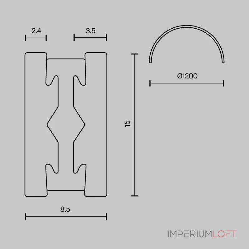 Шинопровод накладной/подвесной Maytoni Flarity TRX154-2SR-D1200-BS от ImperiumLoft Шинопровод накладной/подвесной Maytoni Flarity TRX154-2SR-D1200-BS от ImperiumLoft