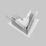 Угол-соединитель 45° Exility встраиваемый под ГКЛ 12,5мм, белый от ImperiumLoft
