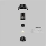 Встраиваемый светильник Maytoni Dip DL123-10W-2.7K-B