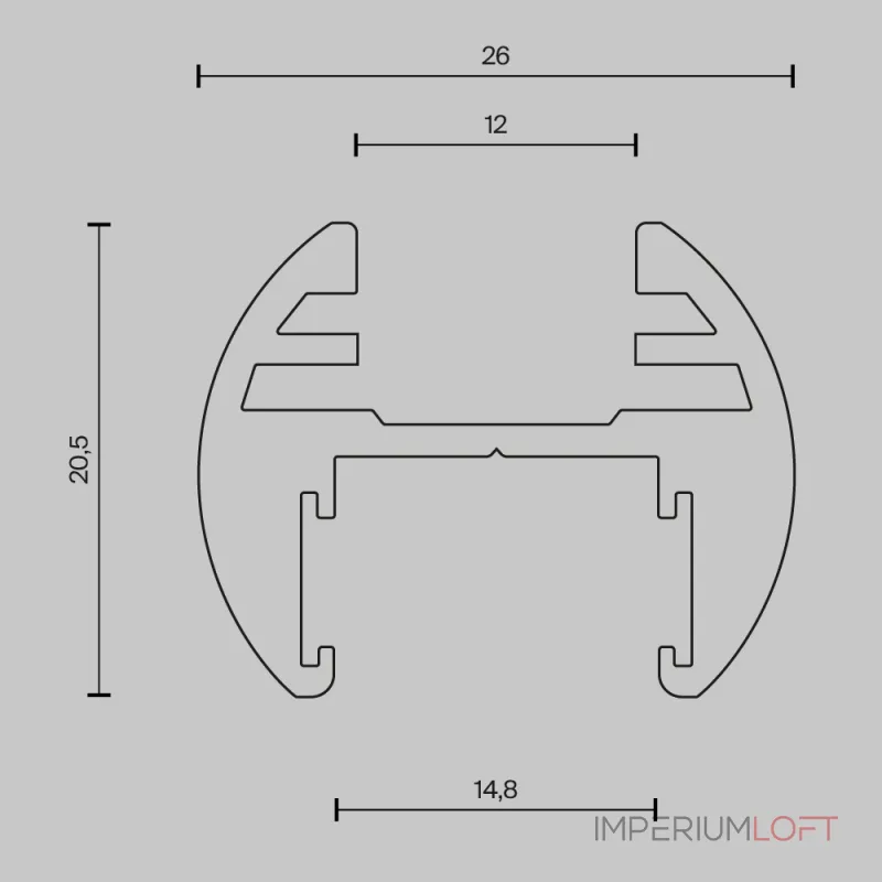 Шинопровод накладной/подвесной Maytoni BASITY TRX172-R-113B от ImperiumLoft