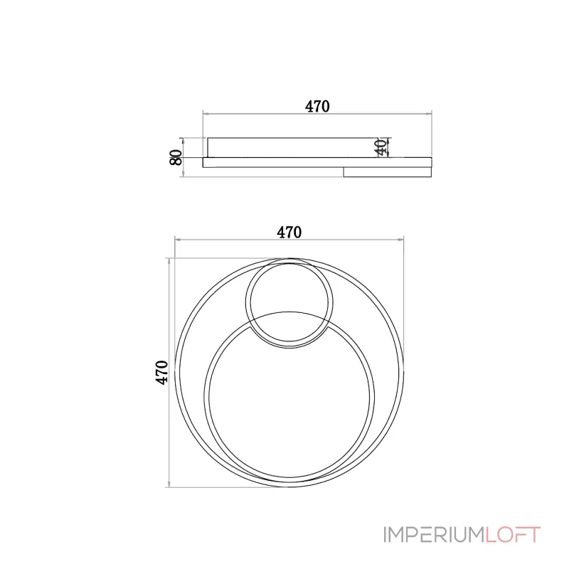 Потолочный светильник Freya Nation Market FR10028CL-L80B