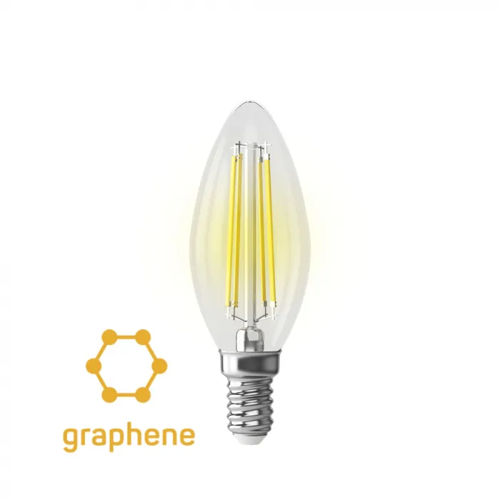 Светодиодная лампа Crystal Graphene Candle 9W 2800K E14 от ImperiumLoft