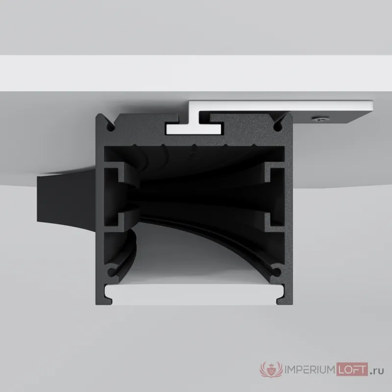 Радиусный профиль 35x35 ?3000мм 1/8 круга черный Maytoni ALM-3535R-B-D-45°-3M от ImperiumLoft
