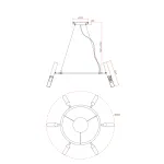 Подвесная люстра Freya Матч / Match FR6109PL-06G