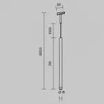 Трековый подвесной светильник Maytoni LEVITY TR191-1-3W3K-M-BW от ImperiumLoft
