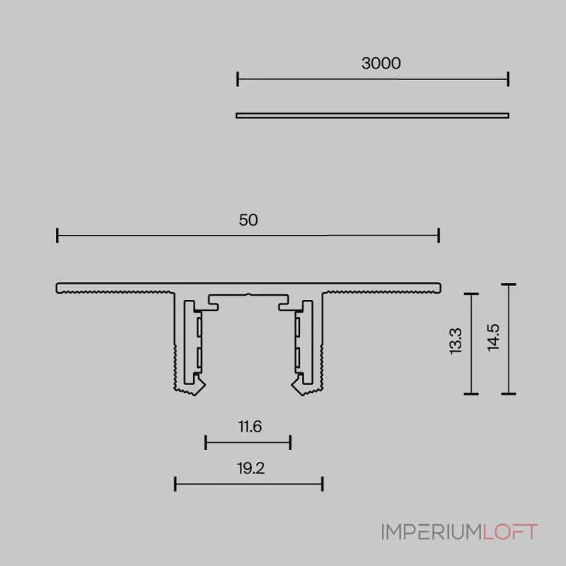 Шинопровод 3м встраиваемый под ГКЛ 12,5мм Maytoni Busbar trunkings Exility X TRX239-423.12B Шинопровод 3м встраиваемый под ГКЛ 12,5мм Maytoni Busbar trunkings Exility X TRX239-423.12B