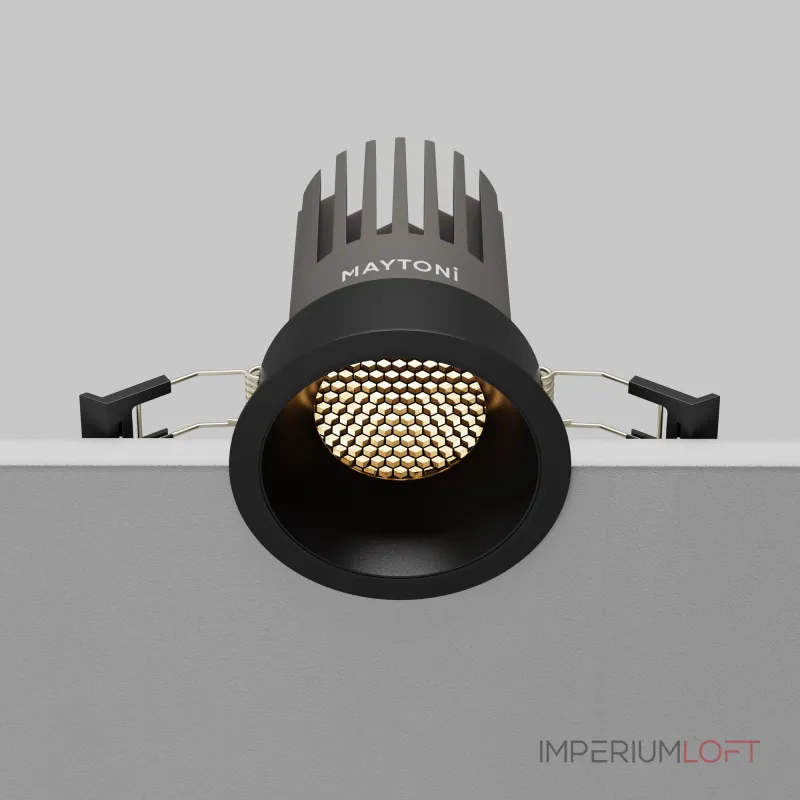 Встраиваемый светильник Dip Hight 3000K 15Вт 50° Maytoni DL117-15W-3K-B