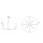 Люстра Freya Modern FR5184PL-08BS от ImperiumLoft